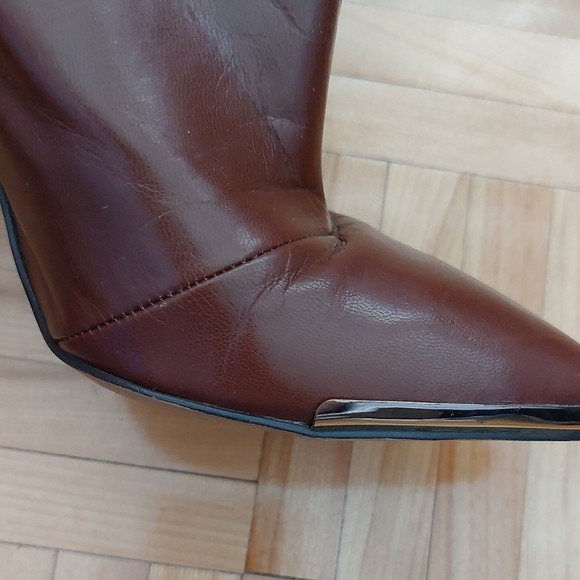 Nine west high heel leather booties size 7.5 - Picture 2 of 14